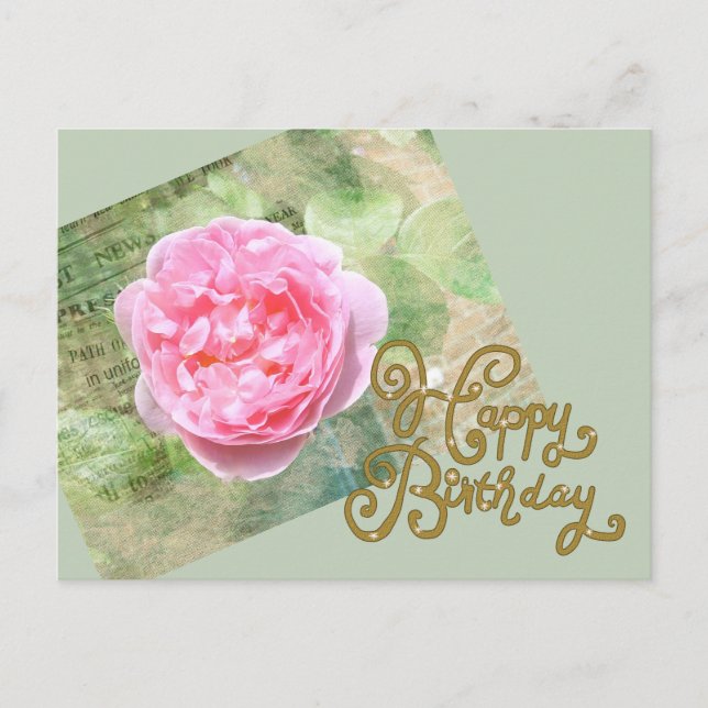 Postal Rosa un der Wand (Anverso)
