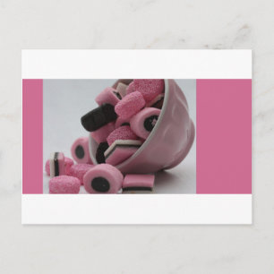 Postal rosa y dulce