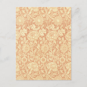 Postal Rosa y Rosa de William Morris, Flores de época