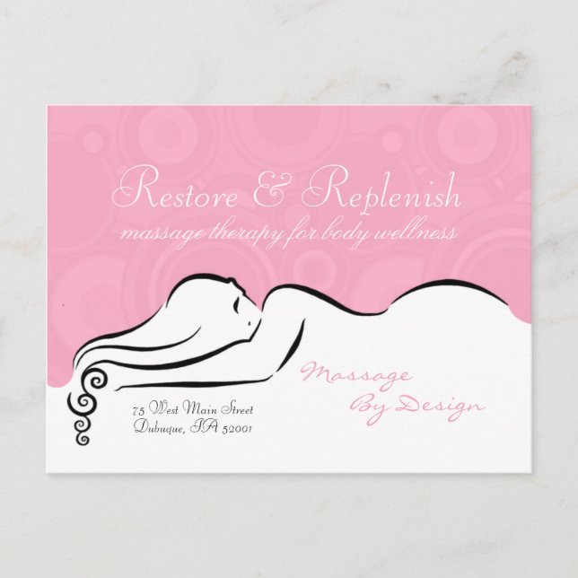 Postal rosada de Darla de la pasión (Anverso)