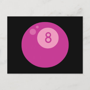 Postal rosado8ball