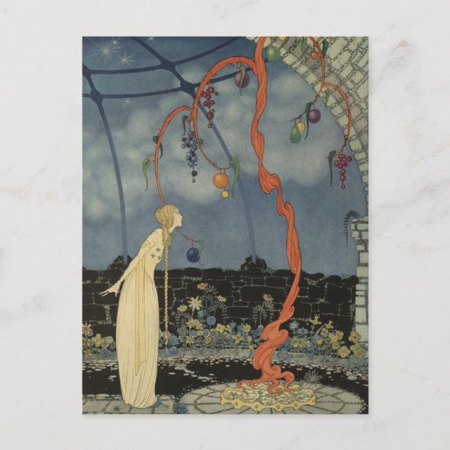 Postal Rosalía vio ante sus ojos un árbol maravilloso (Anverso)