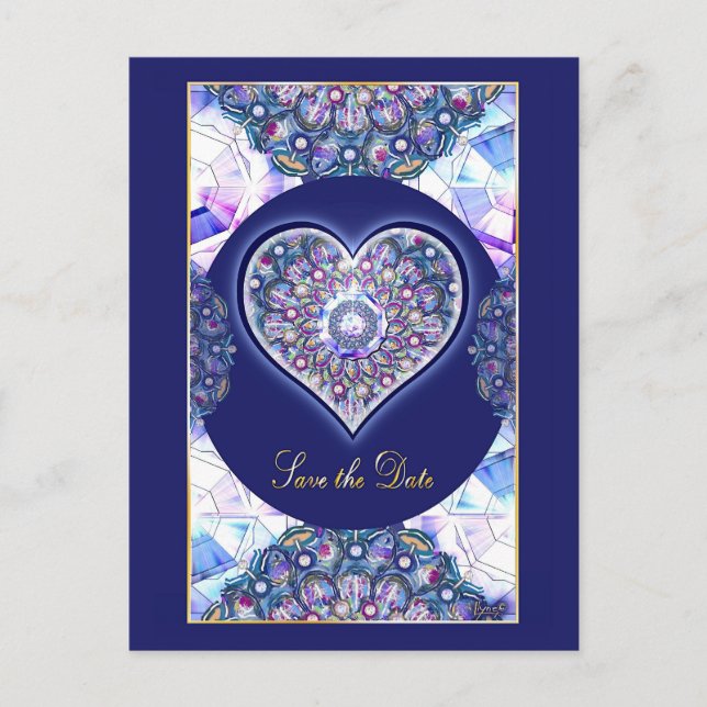 Postal Rosario azul (Anverso)