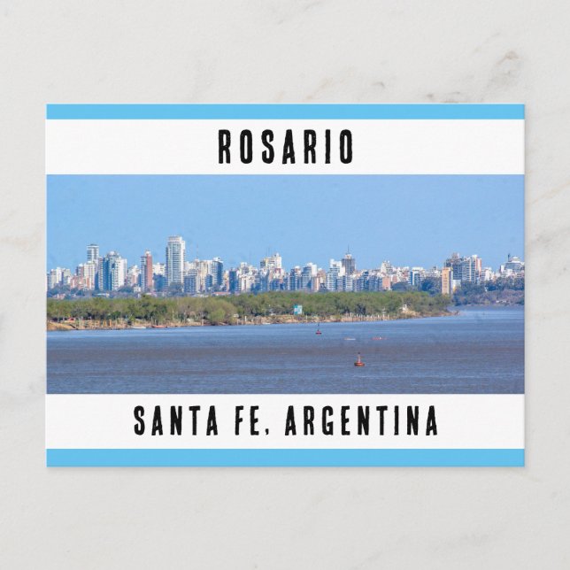 Postal Rosario, Santa Fe, Argentina, Ciudad (Anverso)