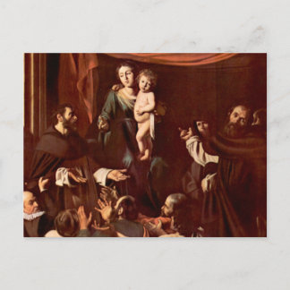 Postal Rosary Madonna por Caravaggio
