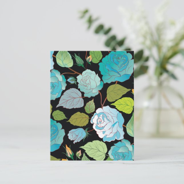 Postal Rosas 22 (Anverso de pie)