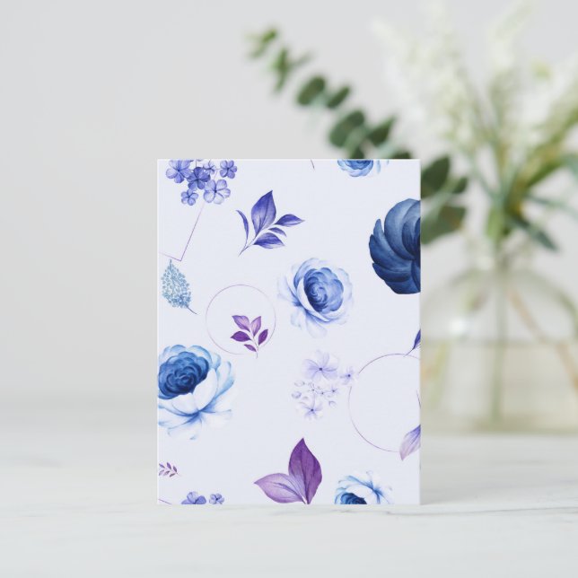 Postal Rosas acuáticos 31 (Anverso de pie)