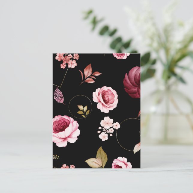 Postal Rosas acuáticos 32 (Anverso de pie)