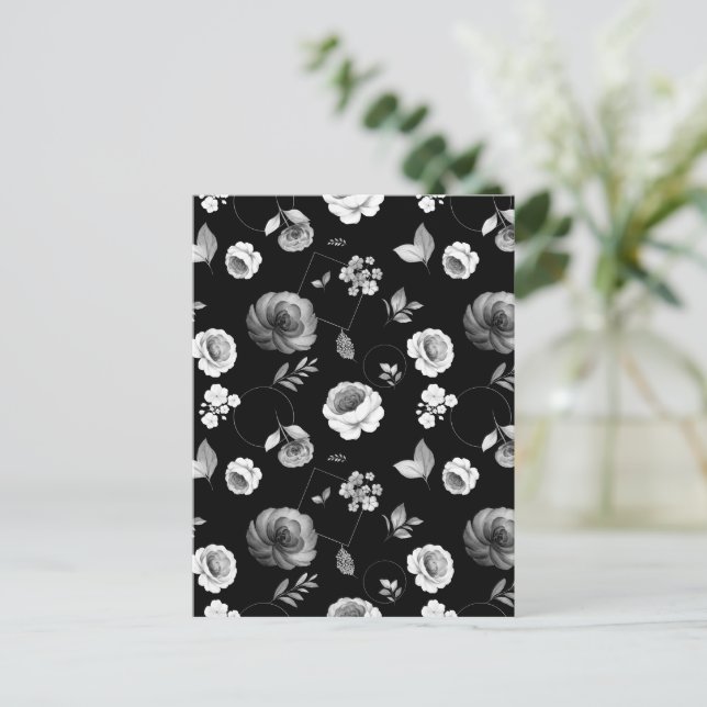 Postal Rosas acuáticos 33 (Anverso de pie)