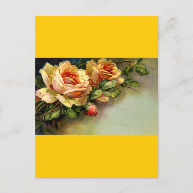 Postal Rosas Amarillas (Anverso)
