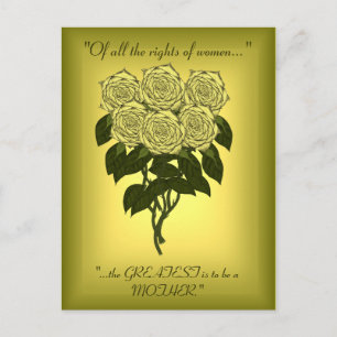 Postal Rosas amarillas (Día de la Madre)