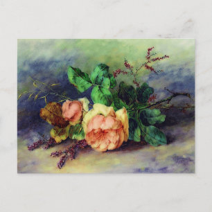 Postal Rosas antiguas