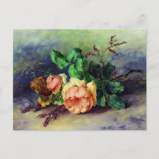 Postal Rosas antiguas (Anverso)