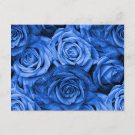 Postal Rosas azules