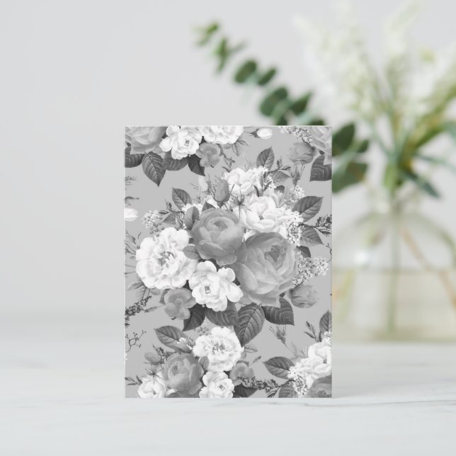 Postal Rosas de acuarela 9 (Anverso de pie)