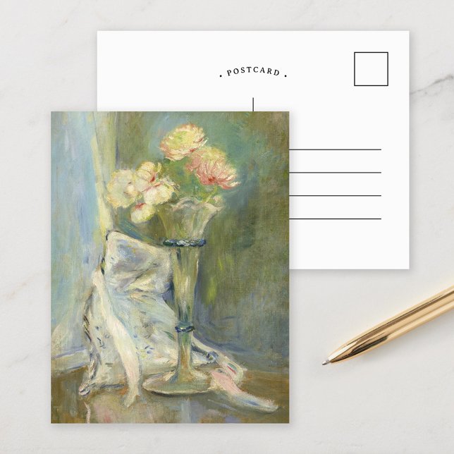 Postal Rosas de Anémones | Berthe Morisot (Subido por el creador)