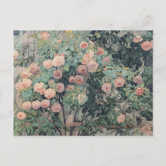 Postal Rosas de Anna Syberg Vintage (Anverso)