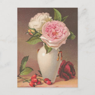 Postal Rosas de época