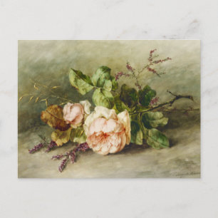 Postal Rosas de época de Margaretha Roosenboom