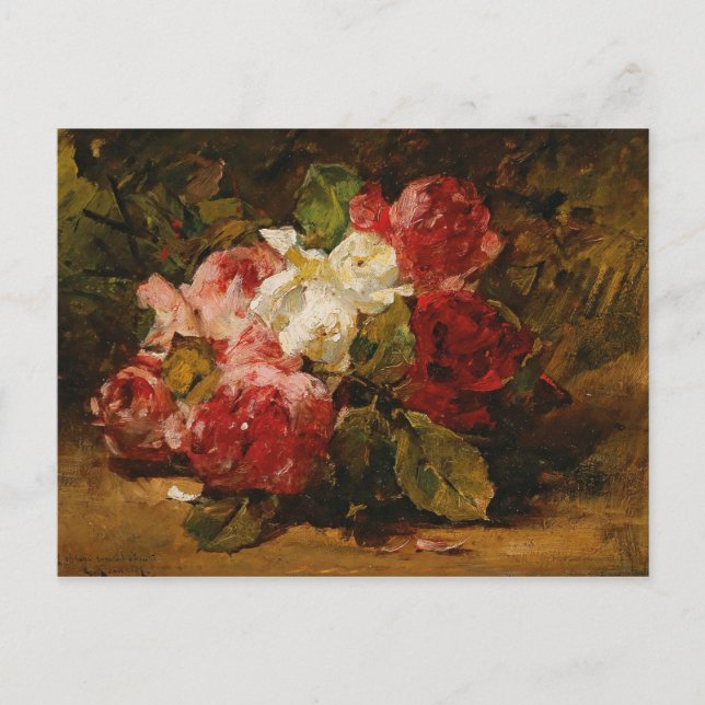 Postal Rosas de Georges Jeannin III (Anverso)