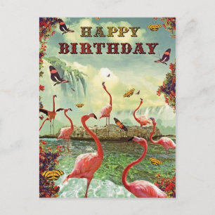 Postal Rosas de Joyeux anweeaire flamands