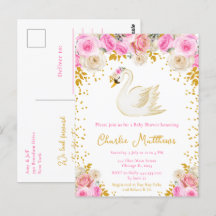 Rosas de Oro y Rosa del Cisne Baby Shower