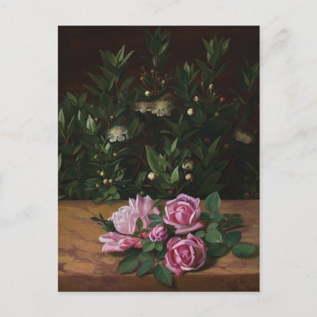 Postal Rosas de Otto Didrik Otte (Anverso)