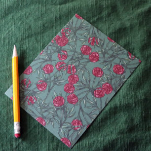 Postal Rosas de patrones Rosas Patrones Flores de arte fl