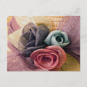 Postal Rosas de Raffia