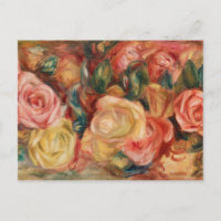 Rosas de Renoir Impresionist Painting