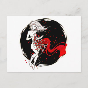 Postal Rosas de sangre