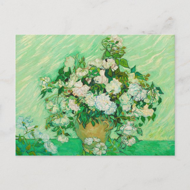Postal Rosas de van Gogh Postcard (Anverso)