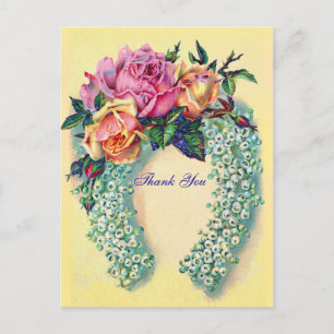 Postal Rosas de Victoria Gracias Postcard