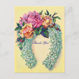 Postal Rosas de Victoria Gracias Postcard