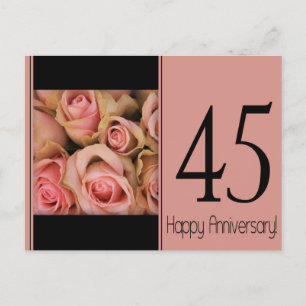 Postal Rosas del 45° Aniversario