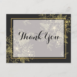 Postal Rosas Doradas Gracias