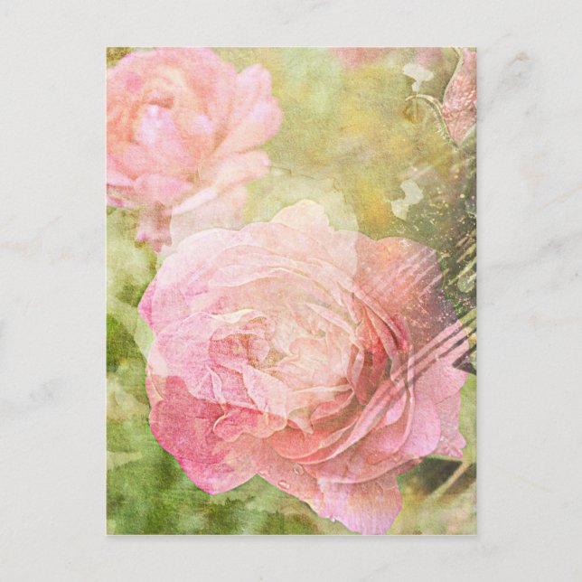 Postal Rosas dulces (Anverso)