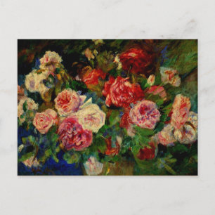 Postal Rosas, famoso cuadro de Renoir,