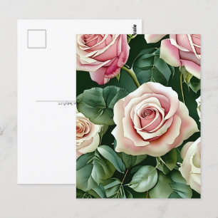 Postal Rosas, flores, travesía