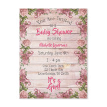 Rosas magenta de época con problemas en Baby Showe