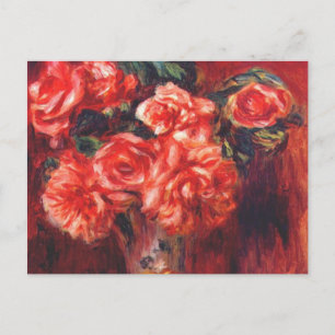 Postal Rosas Moss de Renoir
