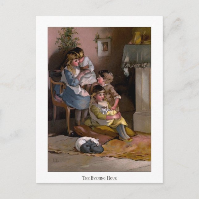 Postal Rosas navidades: La Hora de la Noche (Anverso)