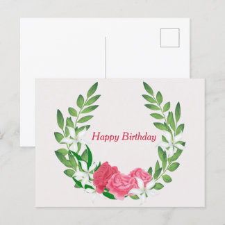 Postal Rosas por cumpleaños