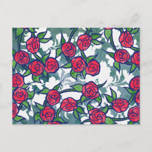 Postal Rosas retro