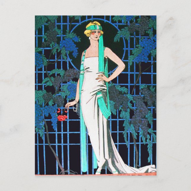 POSTAL ROSAS ROJAS EN LA NOCHE (Anverso)