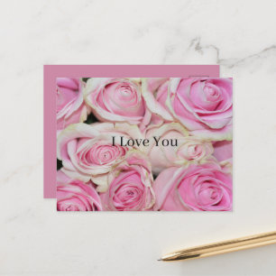 Postal Rosas Rosas Florales (fotografía mía) Amor