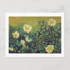 Postal Rosas salvajes, 1890. Vincent van Gogh.