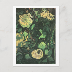 Postal Rosas y escarabajo, Bella Artes Van Gogh