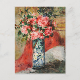 Postal Rosas y peones en una caja   Renoir