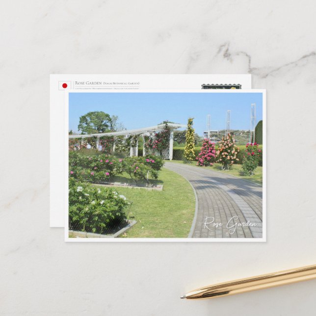 Postal Rose Garden (Anverso/Reverso In Situ)